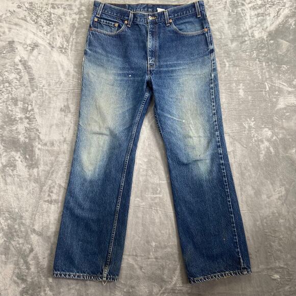 Levi's 517 Bootcut Men's Jeans 38x32 Blue Denim - Picture 1 of 9